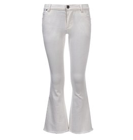 Looxs 10Sixteen Flare pants WHITE LILLY