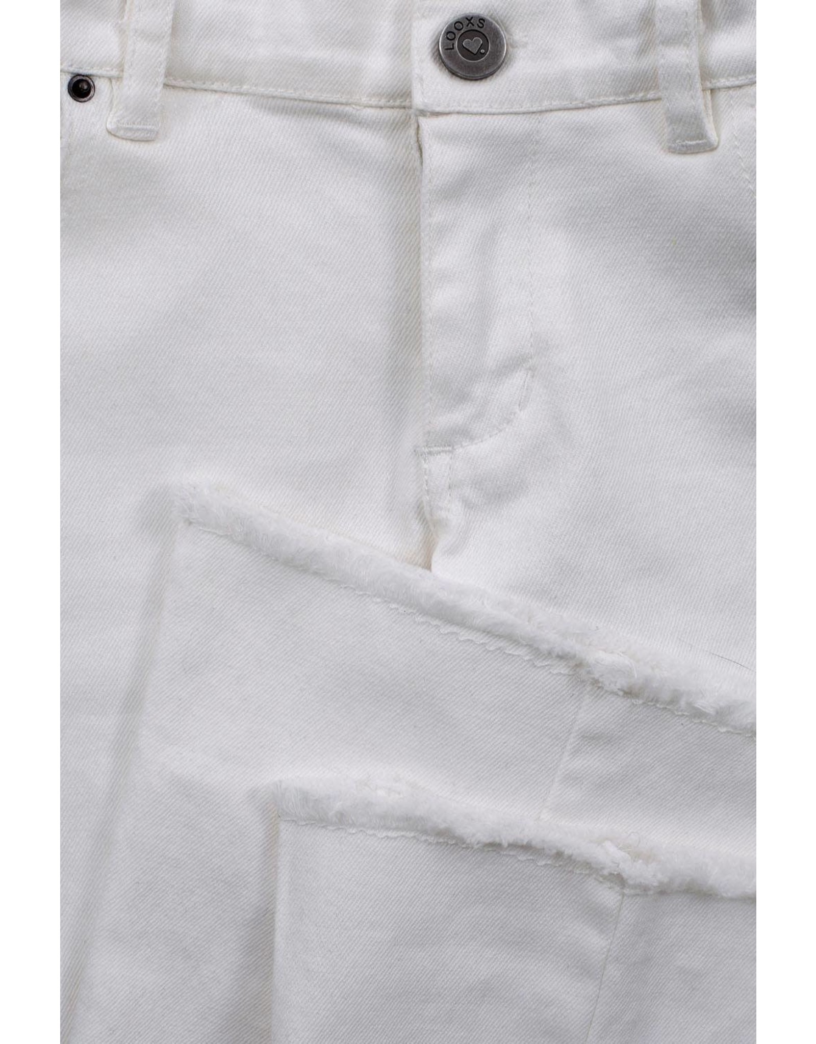 Looxs 10Sixteen Flare pants WHITE LILLY