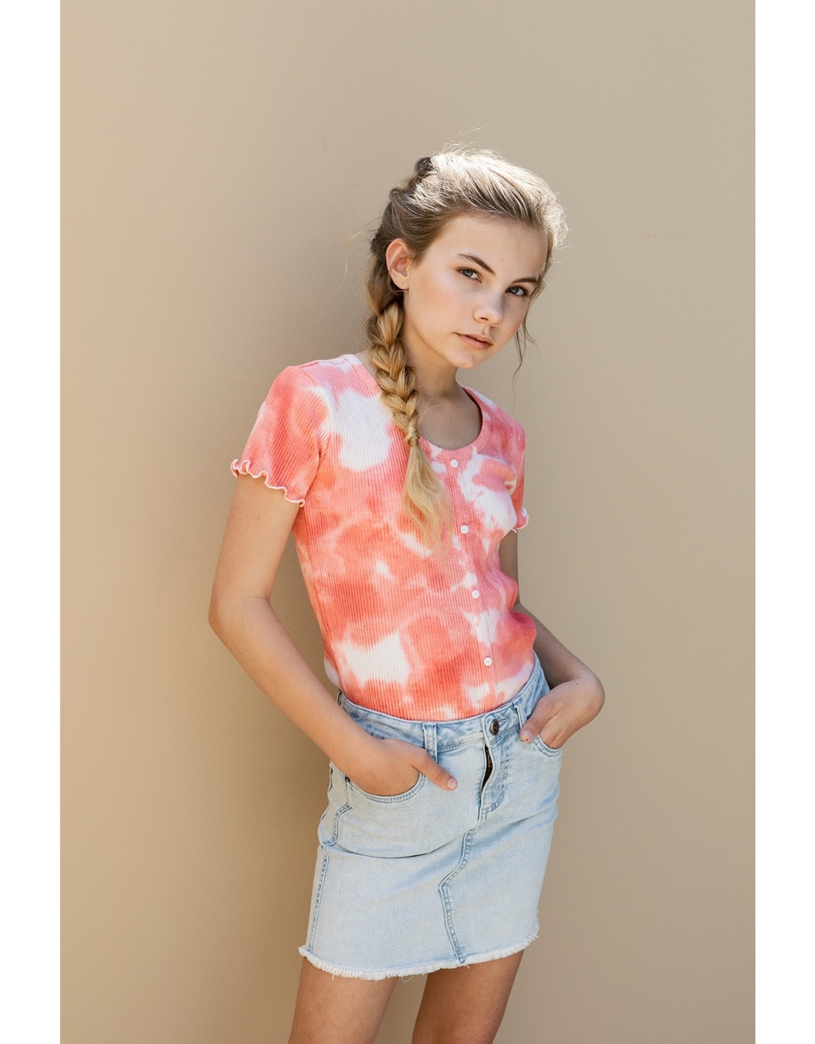 Looxs 10Sixteen T-shirt Tie Dye Blush