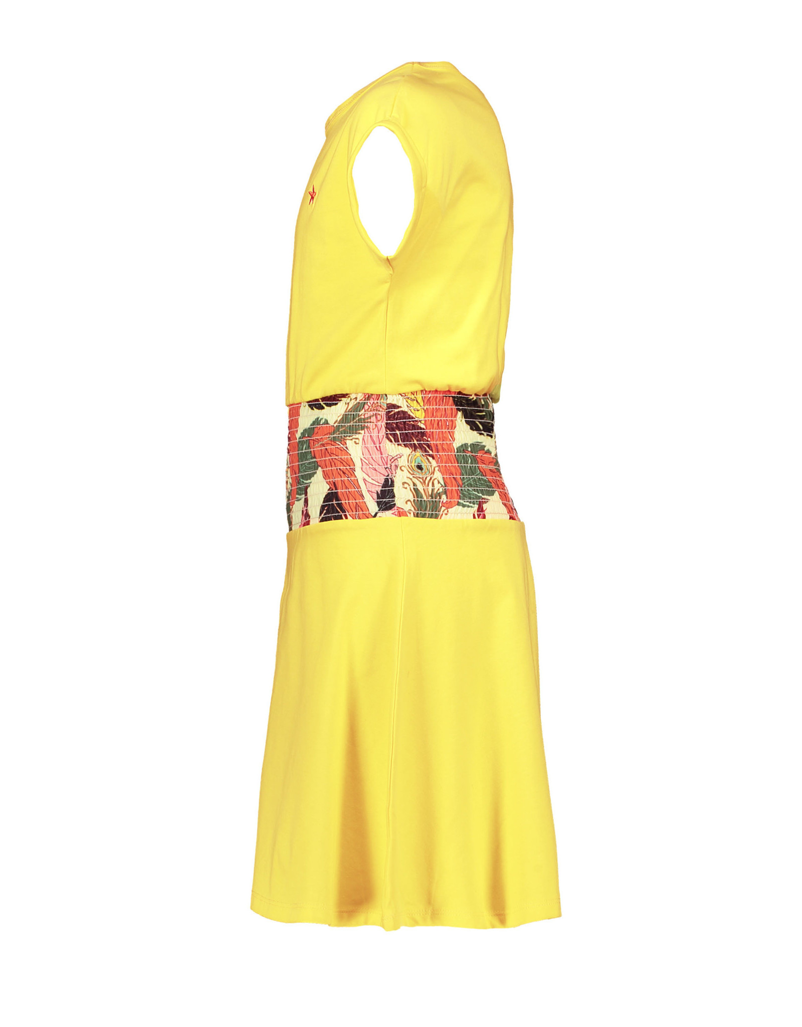 Like Flo Flo girls high waist smock dress 585 Lemon