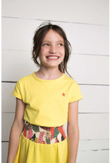 Like Flo Flo girls high waist smock dress 585 Lemon