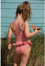 Looxs Little swimsuit RED STRIIPE badpak