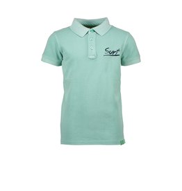 B-nosy Baby boys polo shirt with embro on chest 316 Ice Green