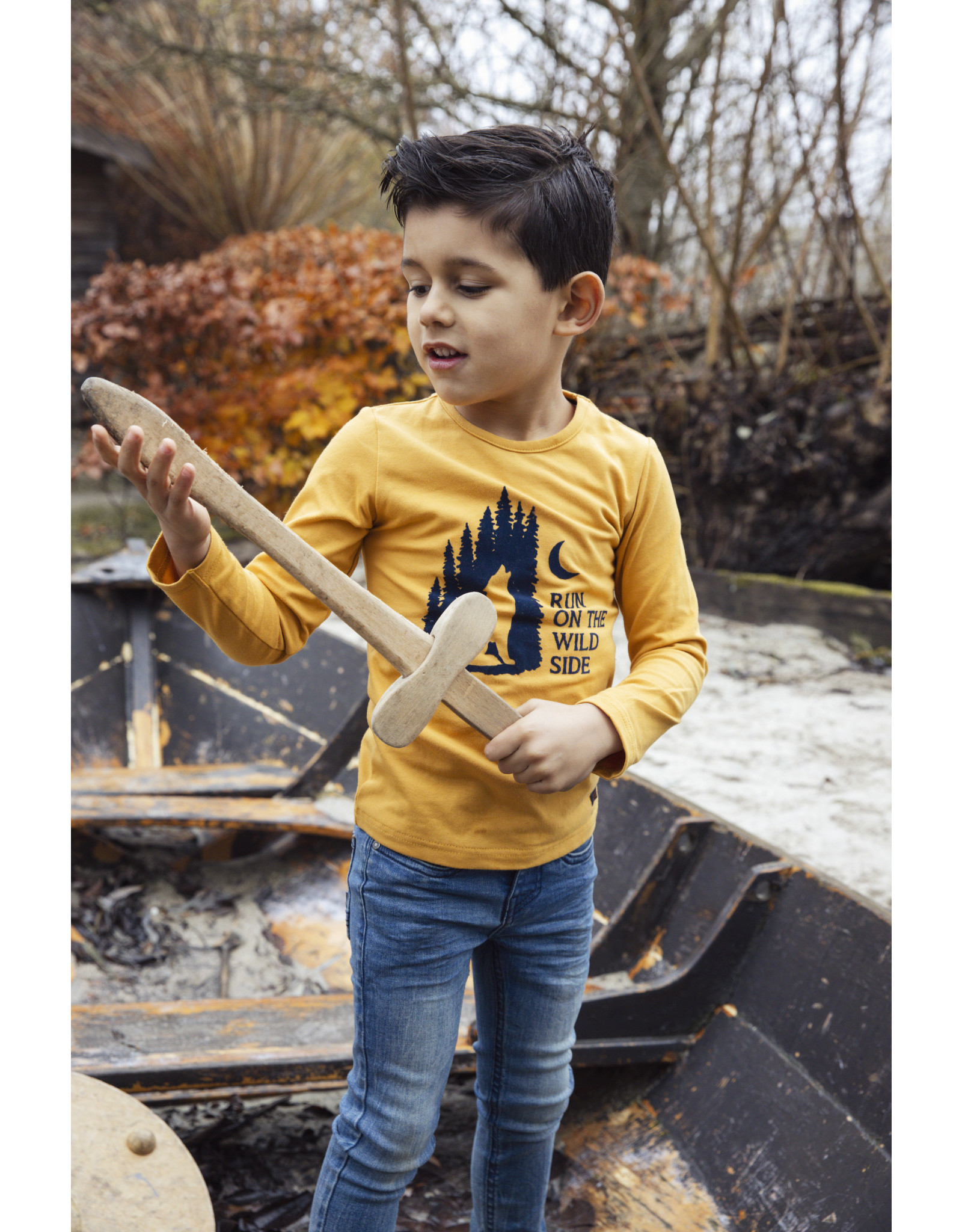 Koko Noko Boys T-shirt ls Ochre