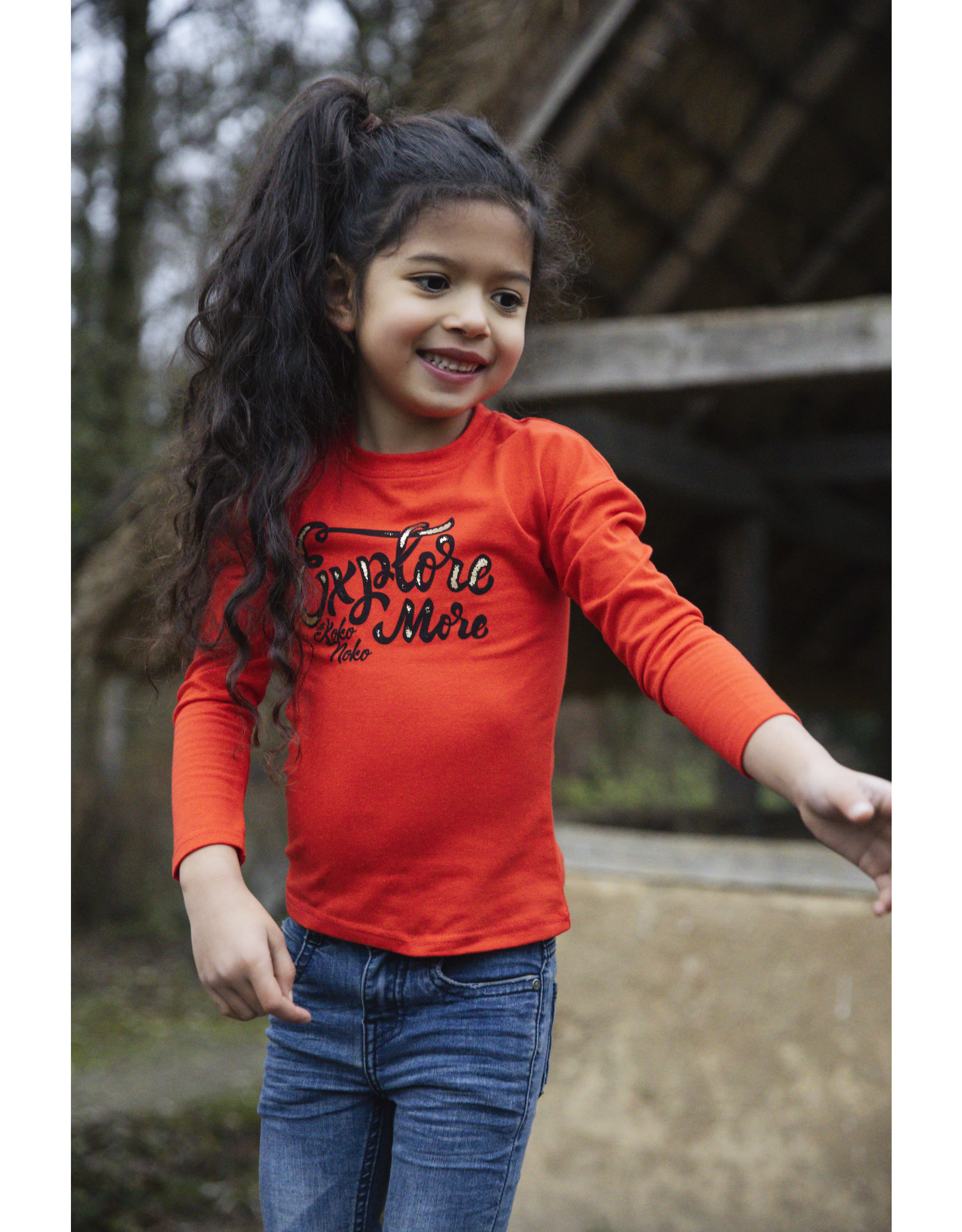Koko Noko Girls T-shirt ls Red