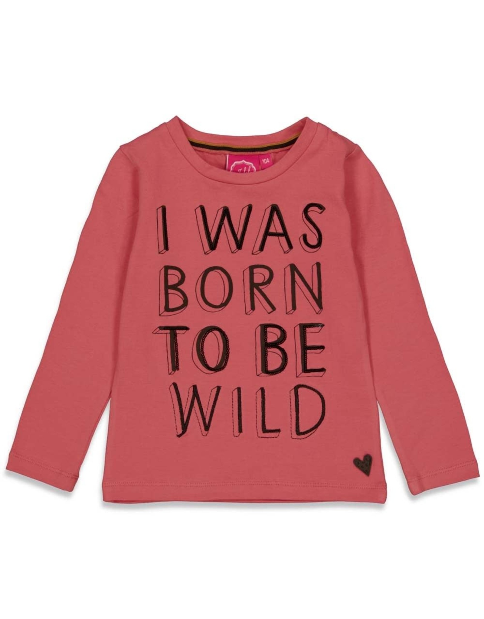 Ritmisch Coöperatie Buiten adem Longsleeve - Forever Wild Roze - Bij Broer & Zus