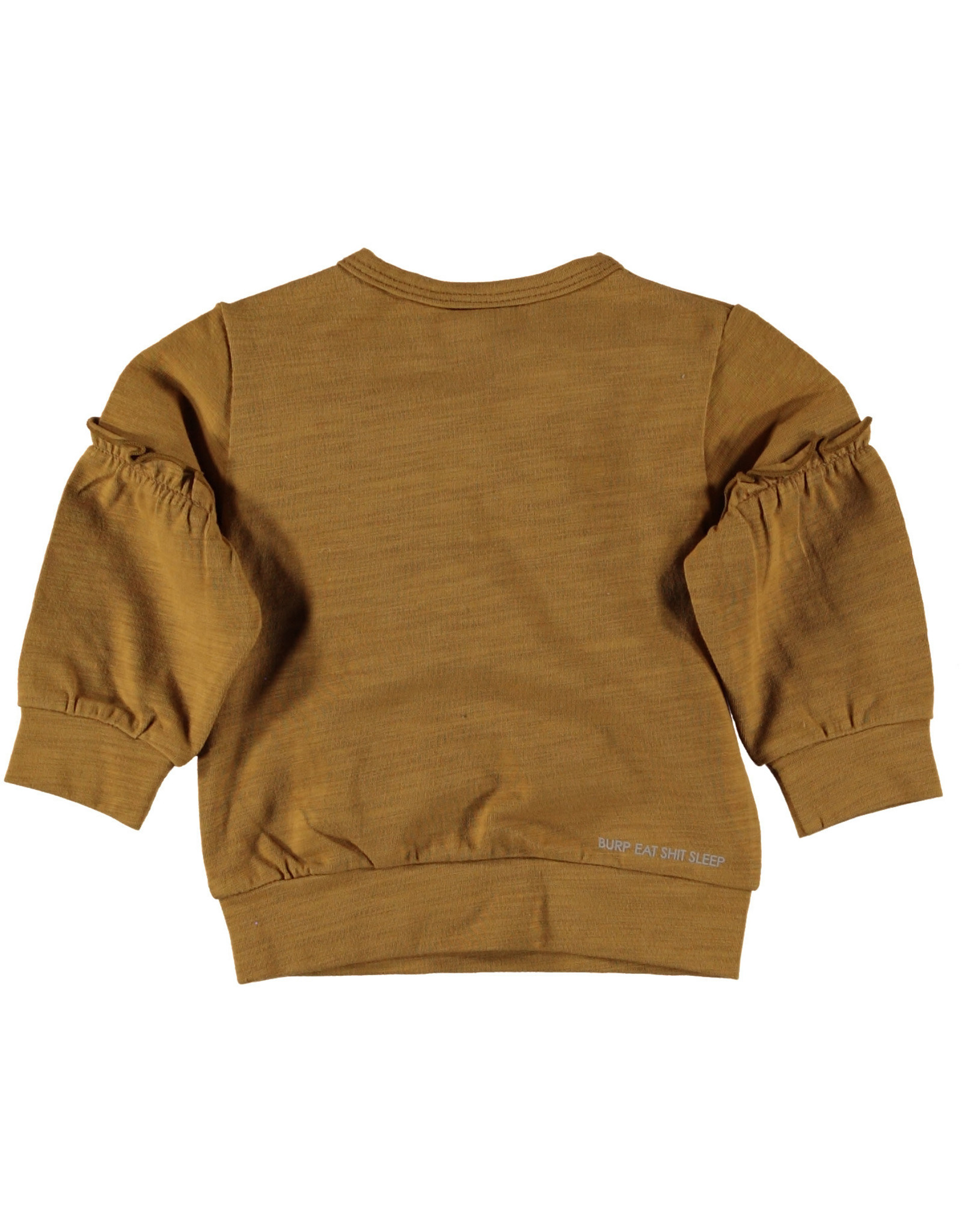 BESS Sweater l.sl. Flowers Brown