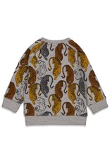 Feetje Sweater AOP - On A Roll Grijs melange