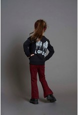 Jubel Sweater ruches - Blushing Zebra Zwart