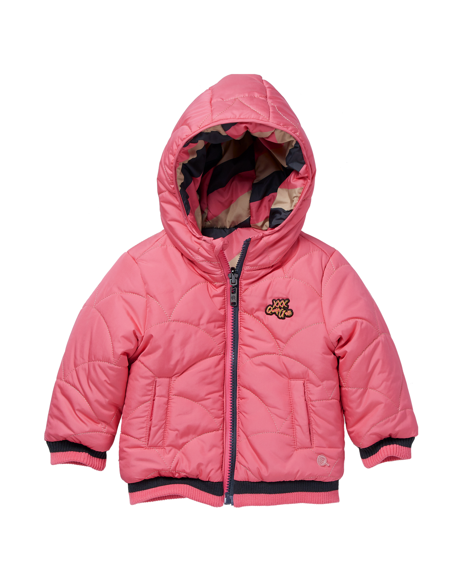 Quapi LAURE W210 AOP Sand Stripe Pink Candy