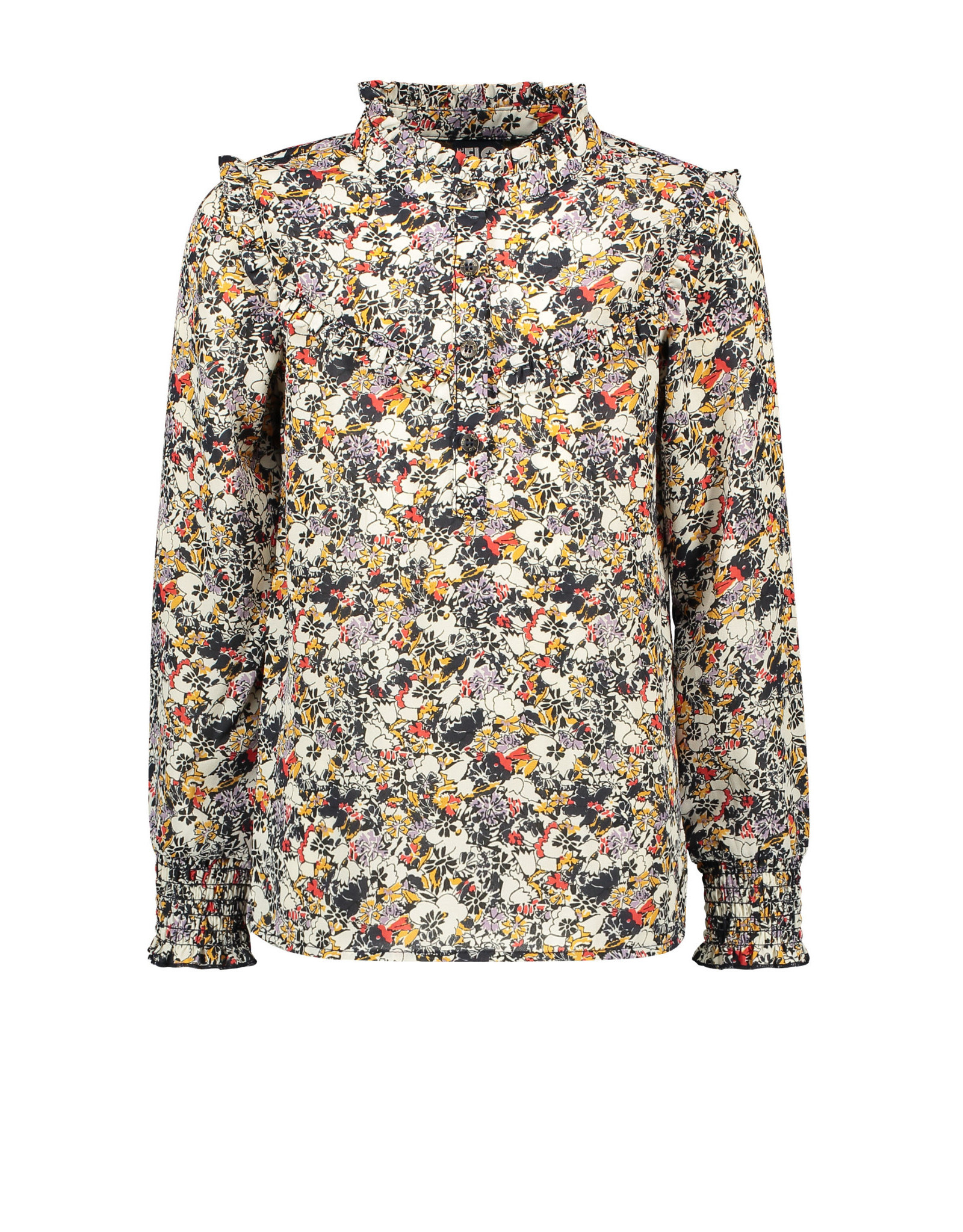 Like Flo Flo girls woven crepe blouse Graphic flower