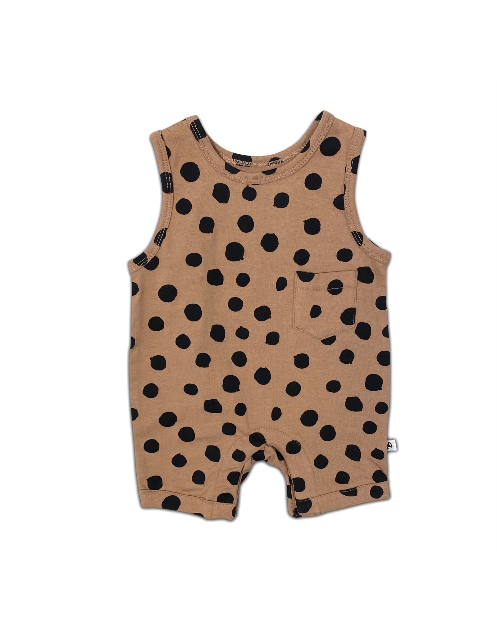 SLEEVELESS ONESIE MACAROON - POLKA DOT