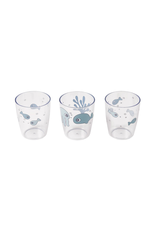 Done by Deer Yummy mini glass 3 pcs Sea Blue