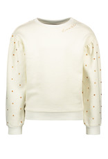 Like Flo Flo girls sweater  dotted sleeve 001 - Off white