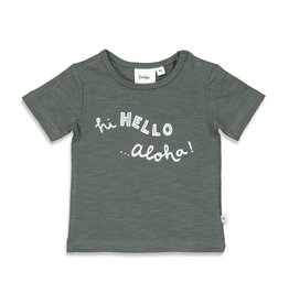 Feetje T-shirt - Hi Hello Aloha Antraciet