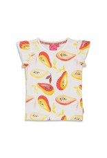 Jubel T-shirt AOP - Papaya Punch Wit