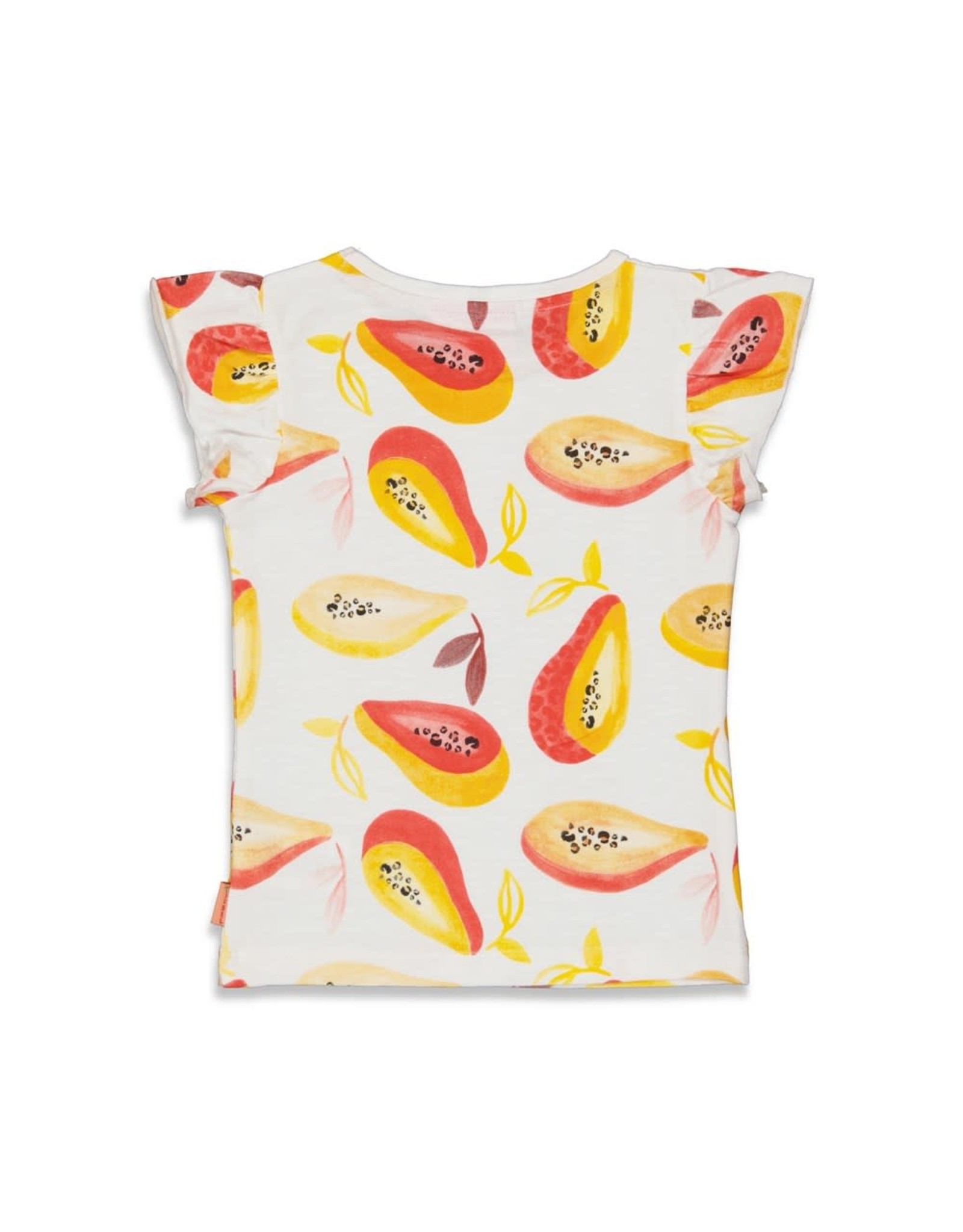 Jubel T-shirt AOP - Papaya Punch Wit