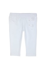 Gymp PANTALON - FRILL AND POCKET - WIT