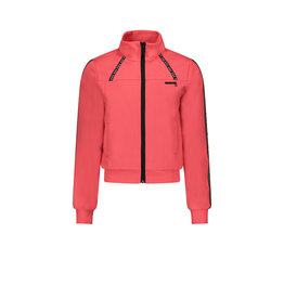 AMBER big logo-tape zip-up Watermelon Sugar