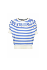 Like Flo Flo girls knitted stripe top 155 Cobalt