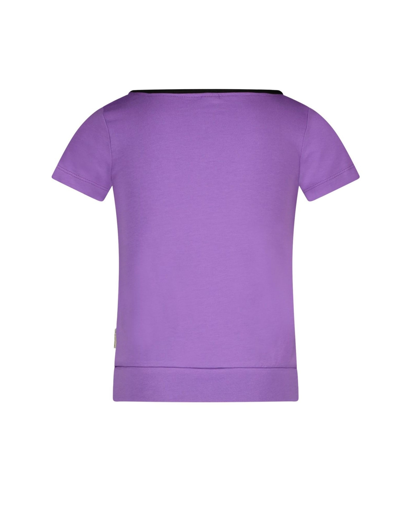B-nosy B.Bananas Girls short sleeve t-shirt with fancy chest arwork purple