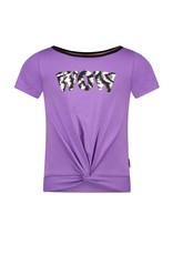 B-nosy B.Bananas Girls short sleeve t-shirt with fancy chest arwork purple