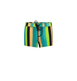 B-nosy Boys coral view swimshort with wb string swim stripe