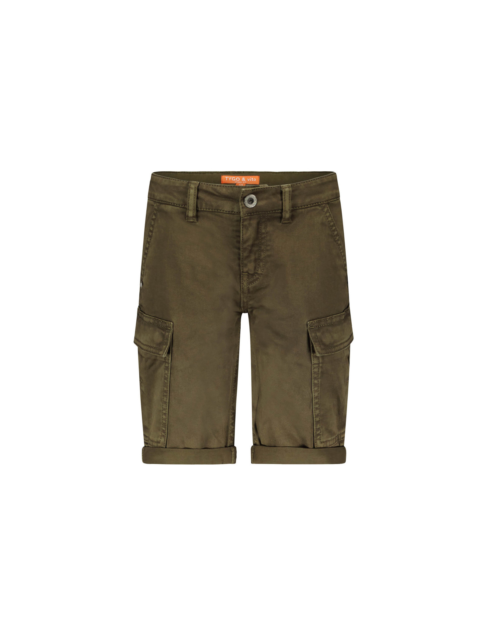 Tygo & vito Stretch Twill Cargo Short Army