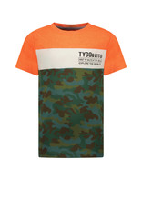 Tygo & vito T-shirt Colorblock Camo Orange Clownfish