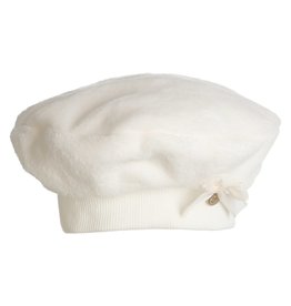 Gymp MUTS - BERET TEDDY BOW AND MED OFF-WHITE
