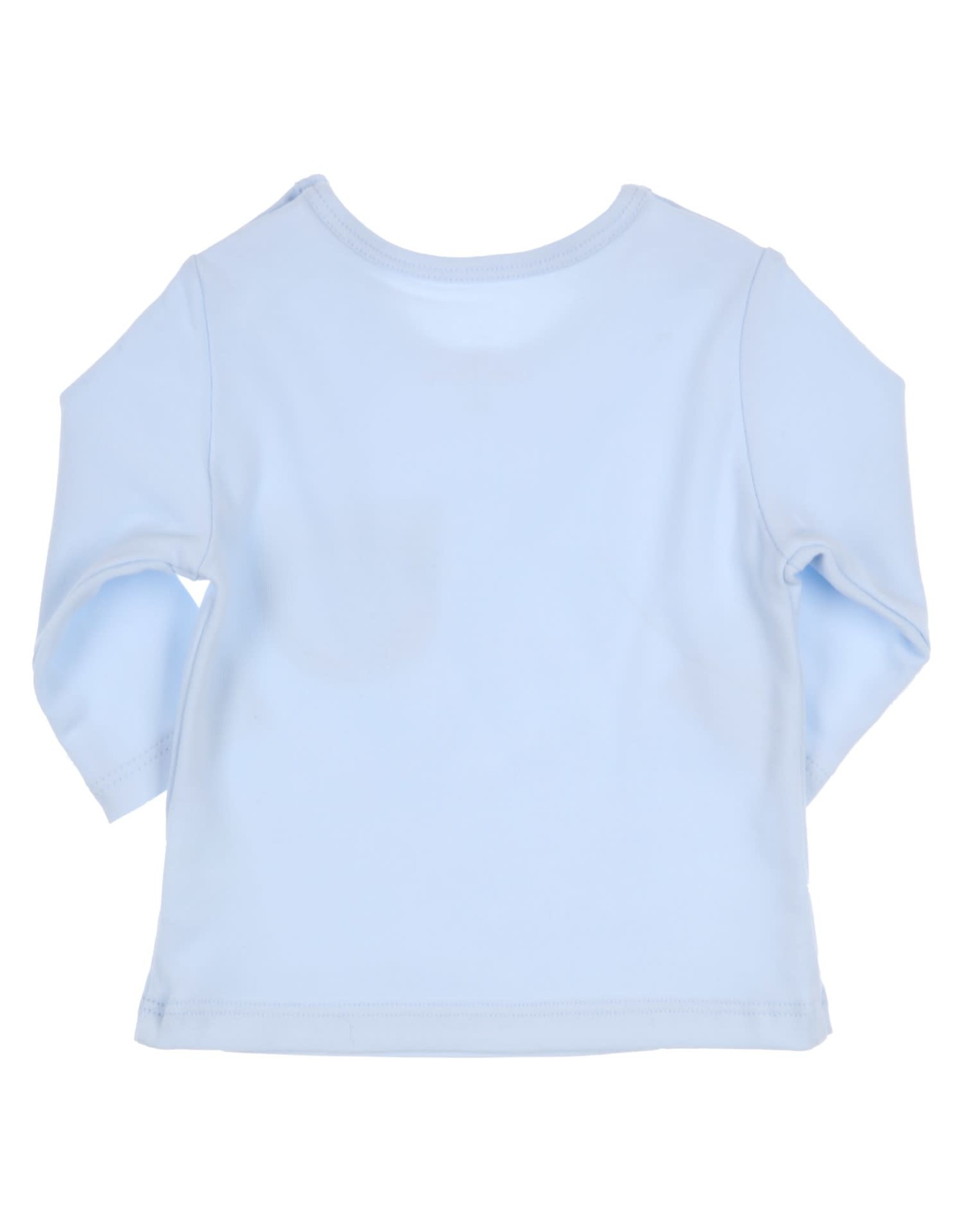 Gymp LONGSLEEVE - POCKET AND LOGO R LICHTBLAUW newborn