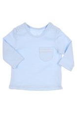 Gymp LONGSLEEVE - POCKET AND LOGO R LICHTBLAUW newborn