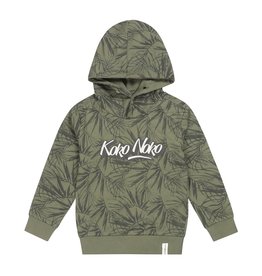 Koko Noko Sweater ls with hood Army green