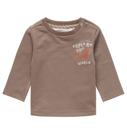 Noppies Boys Tee Junin long sleeve Burly wood