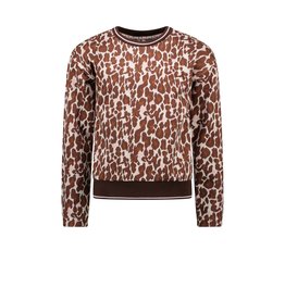 B-nosy Girls jacquard leopard sweater Lucky leopard B.Lucky