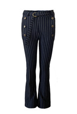 BEVERLY FLARE PANT PINSTRIPE blue