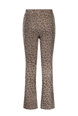 Like Flo Flo girls animal velvet flared pants Taupe