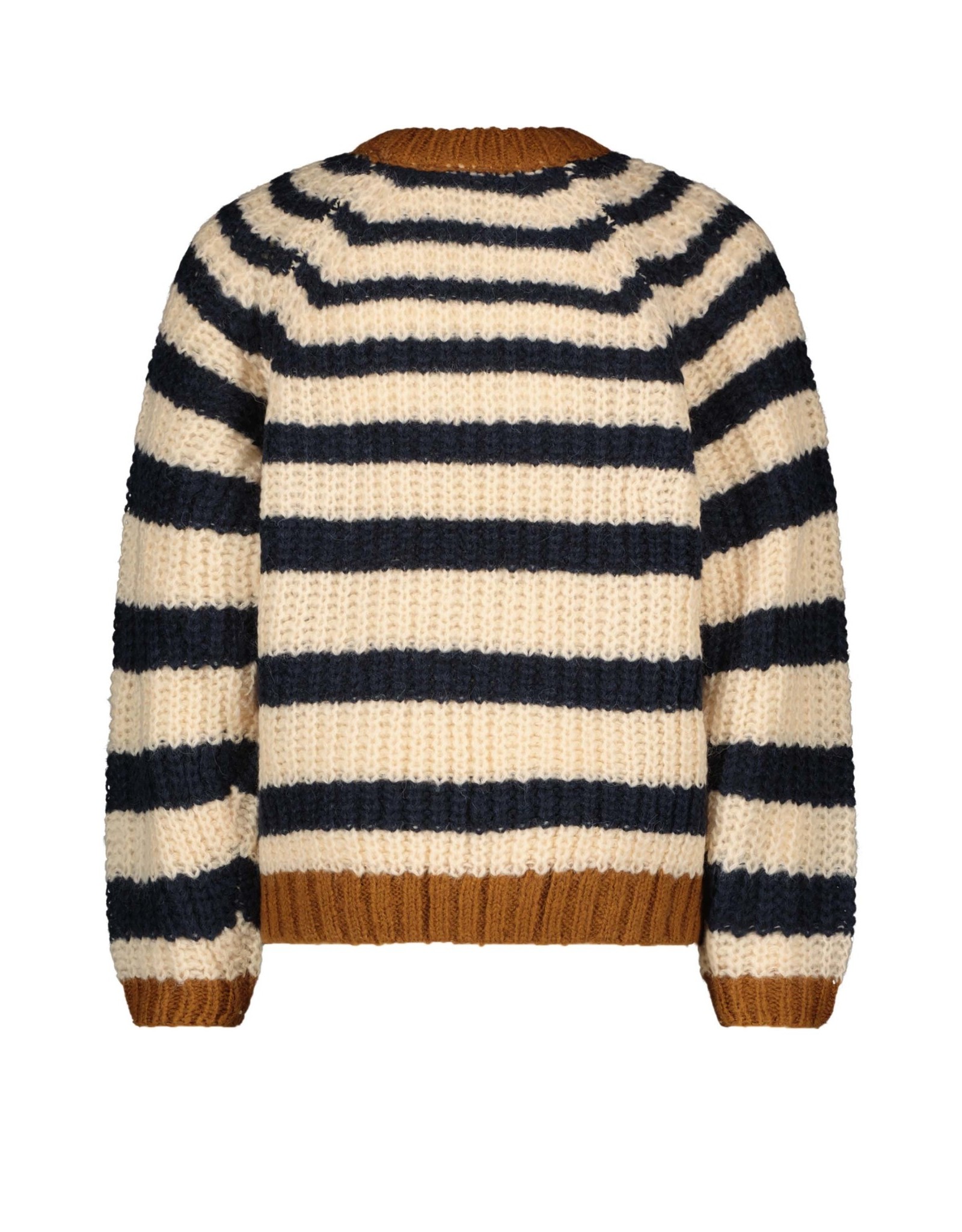 Like Flo Flo girls knit sweater kobalt lurex stripe Navy