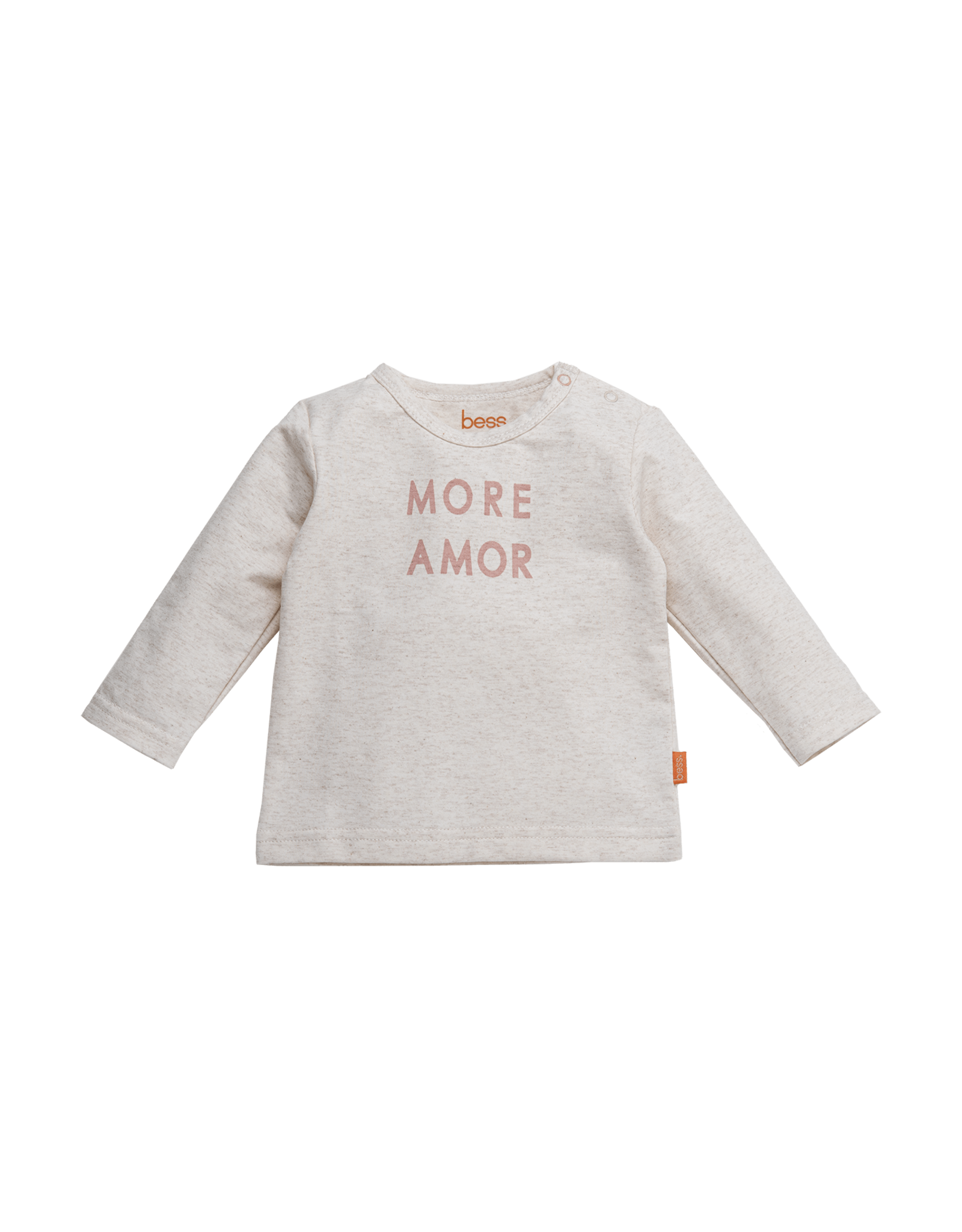 BESS Shirt l.sl. More Amor Off White