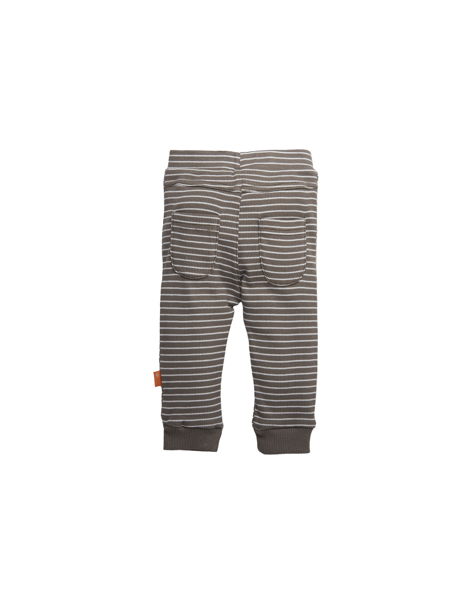 BESS Pants Rib Striped Taupe