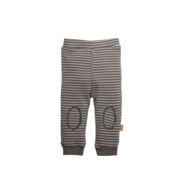 BESS Pants Rib Striped Taupe