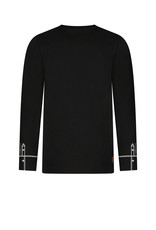 Tygo & vito TV longsleeve bodyprint SHIRT Black Feestcollectie Tygo & vito TV longsleeve bodyprint SHIRT Black Feestcollectie