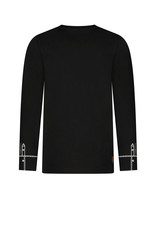 Tygo & vito TV longsleeve bodyprint SHIRT Black Feestcollectie