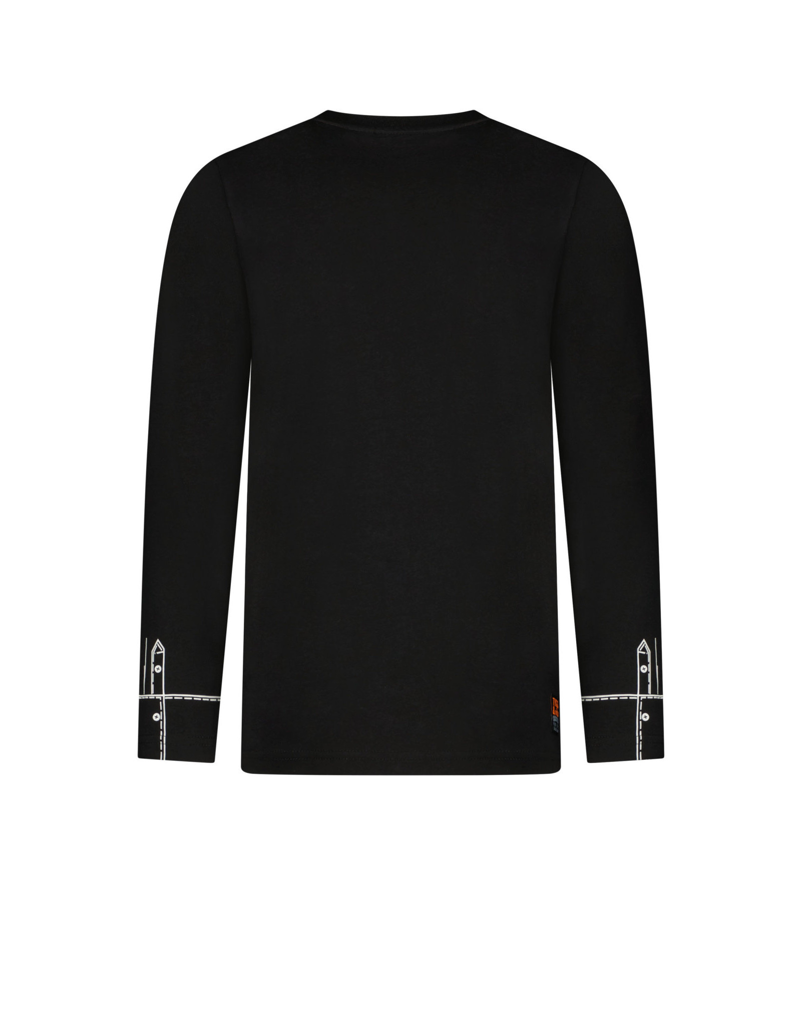 Tygo & vito TV longsleeve bodyprint SHIRT Black Feestcollectie