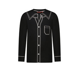 Tygo & vito TV longsleeve bodyprint SHIRT Black Feestcollectie Tygo & vito TV longsleeve bodyprint SHIRT Black Feestcollectie