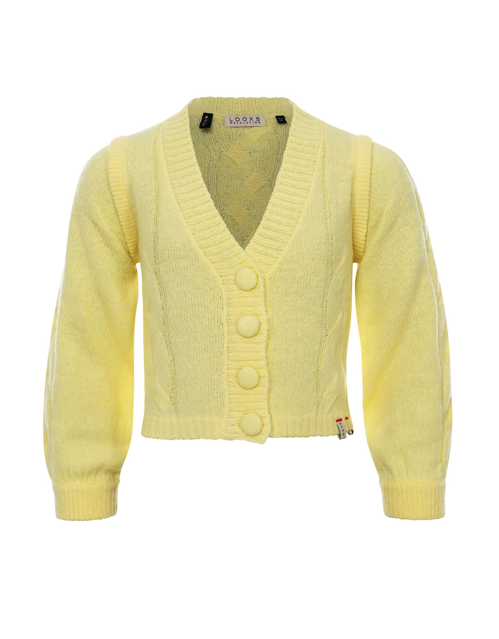 Looxs 10Sixteen knitted cardigan BRIGHT YELLOW