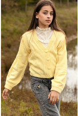 Looxs 10Sixteen knitted cardigan BRIGHT YELLOW