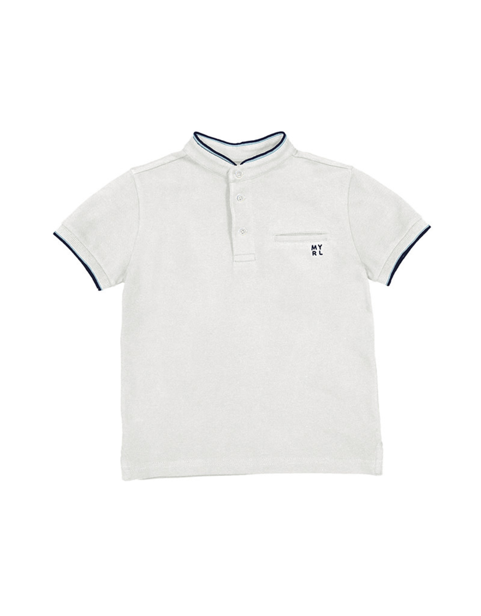 Mayoral Polo s/s mao neck  White