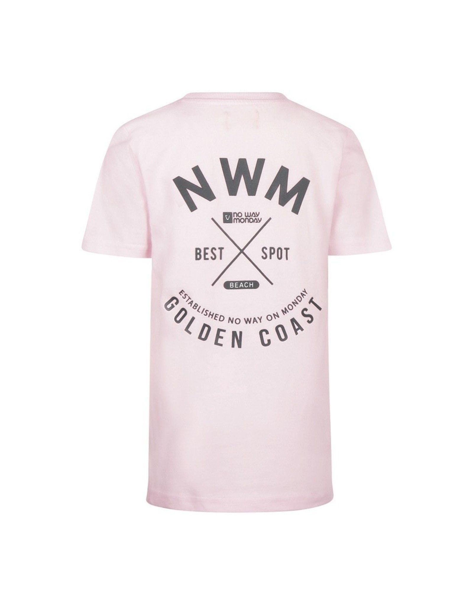 No way Monday T-shirt ss Light pink boys