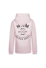 No way Monday Sweater ls with hood Light pink boys